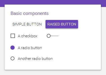 Material Design Playground